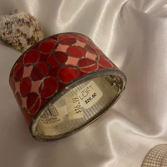 LOFT Women’s Red Metal Bracelet ❤️ - Picture 3 of 10